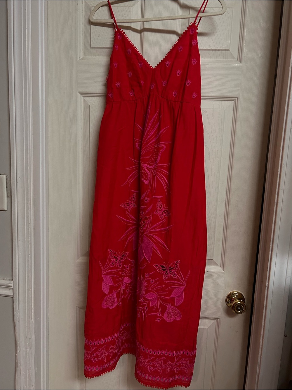 Johnny Was Cleo Eyelet Embroidered Empire Midi Dress